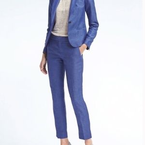 Banana Republic Avery Fit Chambray Blue Pant